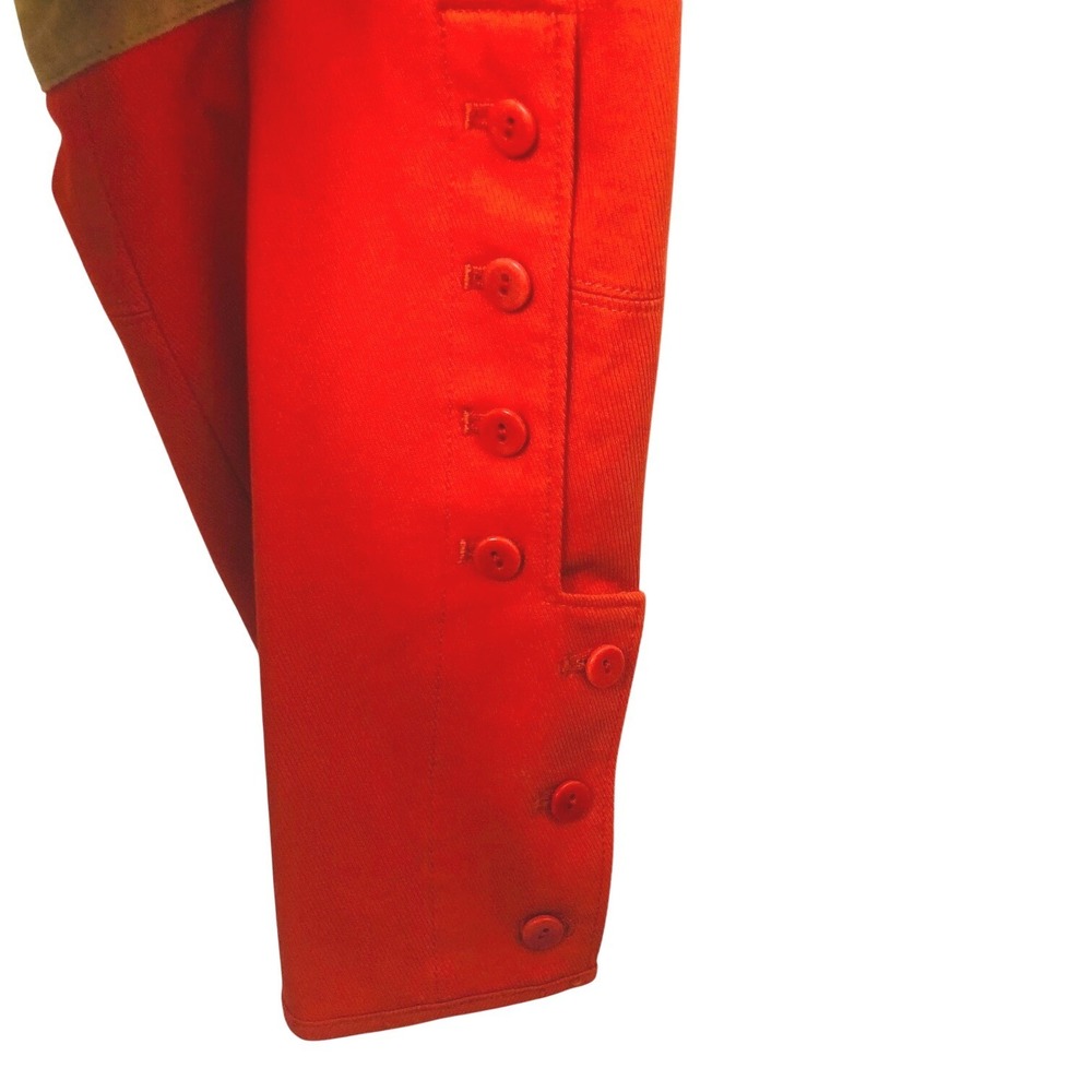 VTG Ralph‎ Lauren Equestrian Riding Pants Breeches Orange Suede Patch Womens 10 - Picture 3 of 11